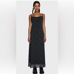 Women’s Blue Floral Slip Dress